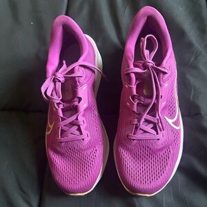 Nike Women’s Athletic Running Shoes - Magenta with White Swoosh